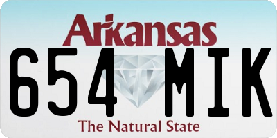 AR license plate 654MIK