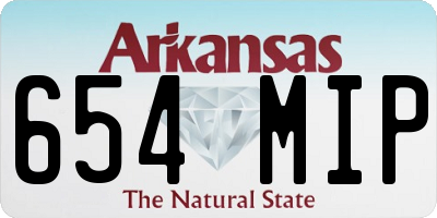 AR license plate 654MIP