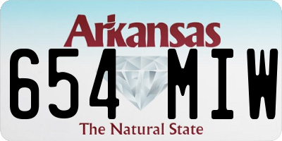 AR license plate 654MIW