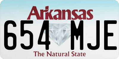 AR license plate 654MJE