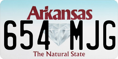 AR license plate 654MJG