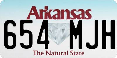 AR license plate 654MJH