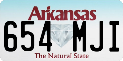 AR license plate 654MJI