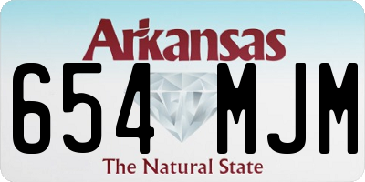 AR license plate 654MJM