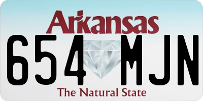 AR license plate 654MJN