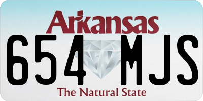 AR license plate 654MJS
