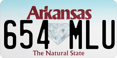 AR license plate 654MLU
