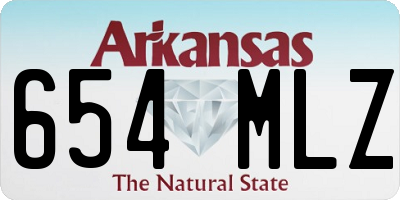 AR license plate 654MLZ