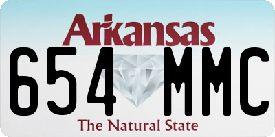 AR license plate 654MMC
