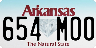 AR license plate 654MOO