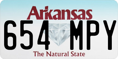 AR license plate 654MPY