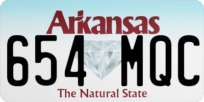 AR license plate 654MQC