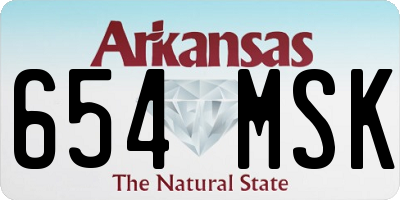 AR license plate 654MSK