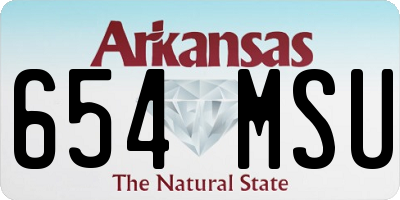 AR license plate 654MSU
