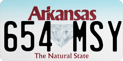 AR license plate 654MSY