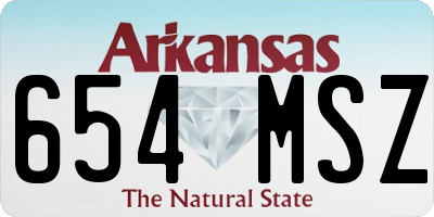 AR license plate 654MSZ