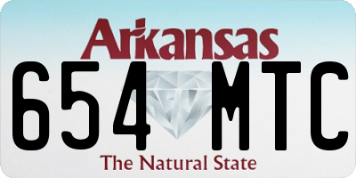 AR license plate 654MTC