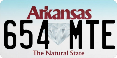 AR license plate 654MTE