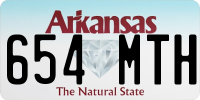 AR license plate 654MTH