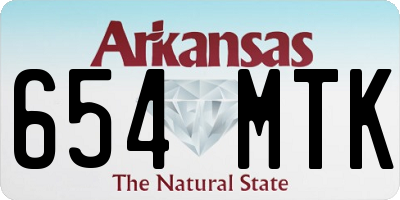 AR license plate 654MTK