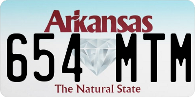 AR license plate 654MTM