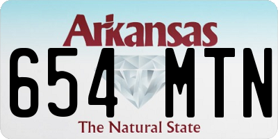 AR license plate 654MTN