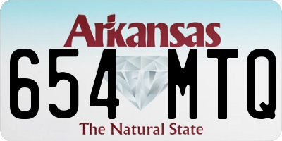 AR license plate 654MTQ