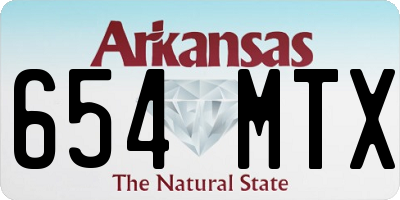 AR license plate 654MTX