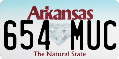 AR license plate 654MUC