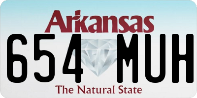 AR license plate 654MUH