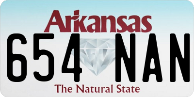 AR license plate 654NAN