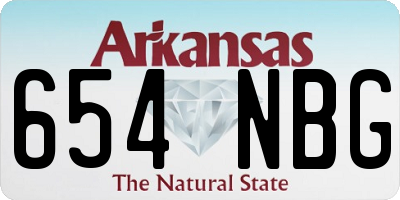 AR license plate 654NBG