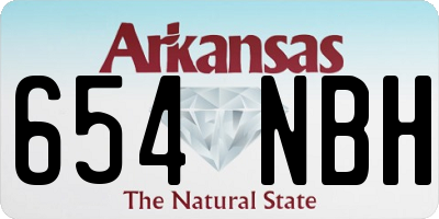 AR license plate 654NBH