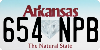 AR license plate 654NPB