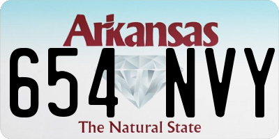 AR license plate 654NVY