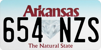 AR license plate 654NZS
