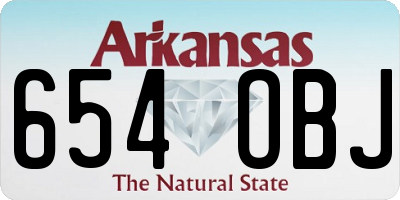 AR license plate 654OBJ
