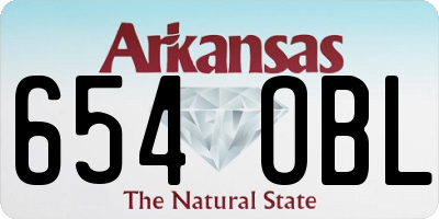 AR license plate 654OBL