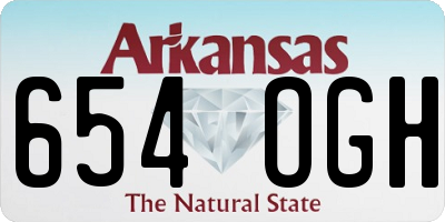 AR license plate 654OGH