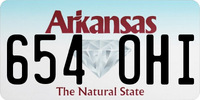 AR license plate 654OHI