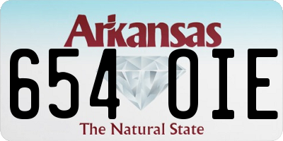 AR license plate 654OIE