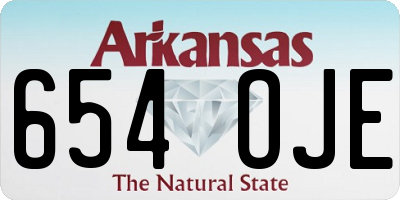 AR license plate 654OJE