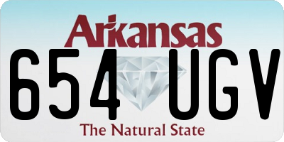 AR license plate 654UGV