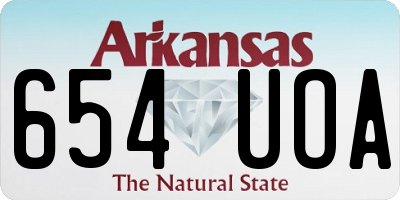AR license plate 654UOA