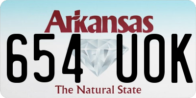 AR license plate 654UOK