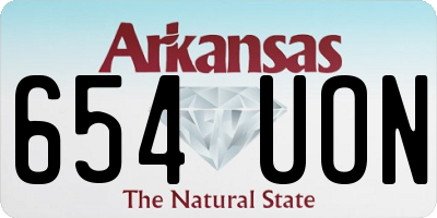 AR license plate 654UON