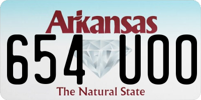 AR license plate 654UOO