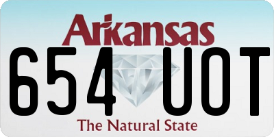 AR license plate 654UOT