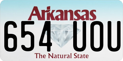 AR license plate 654UOU