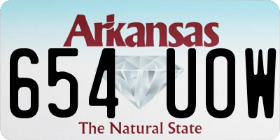 AR license plate 654UOW